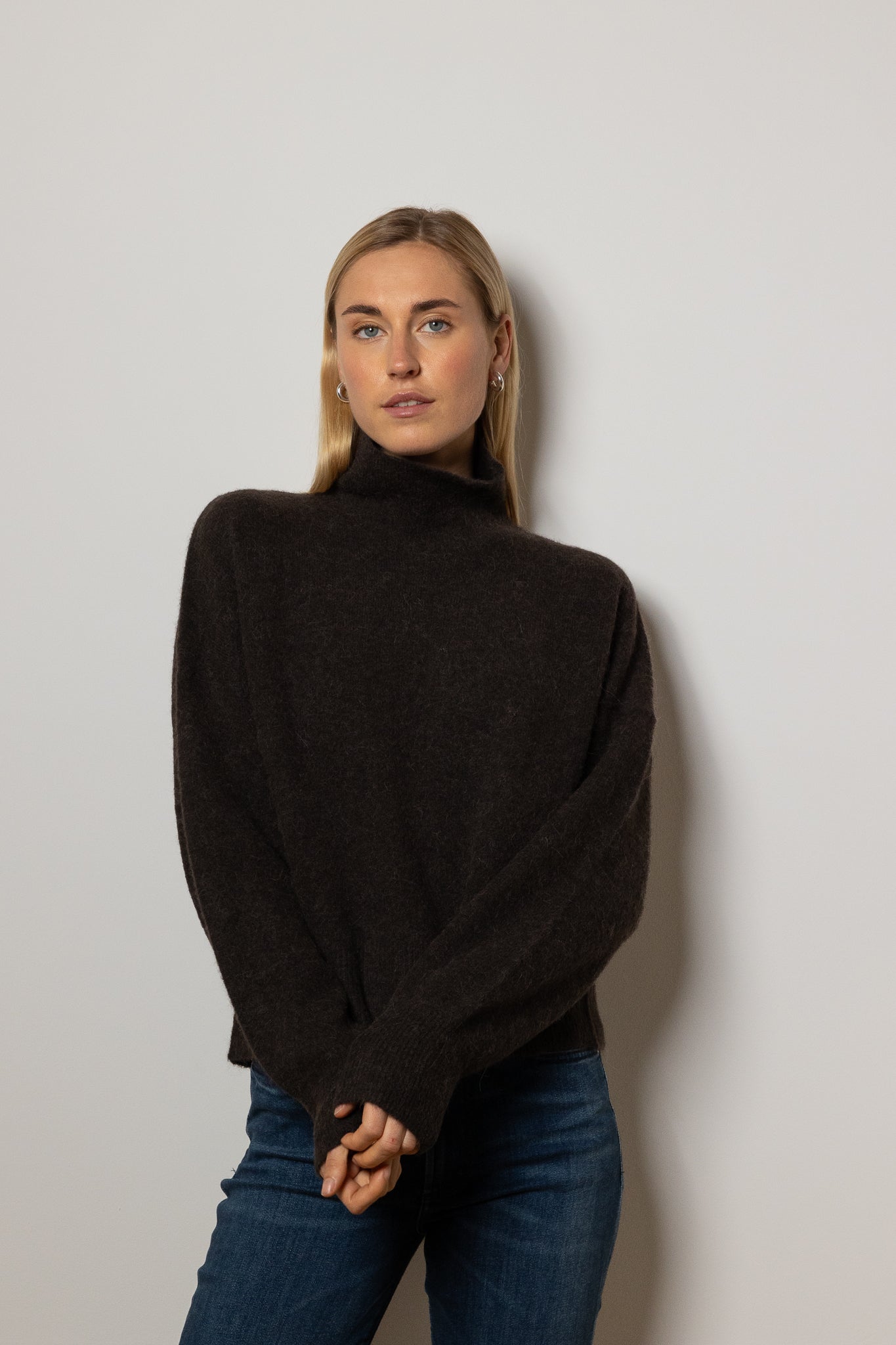 Nola Turtleneck Chocolate Brown