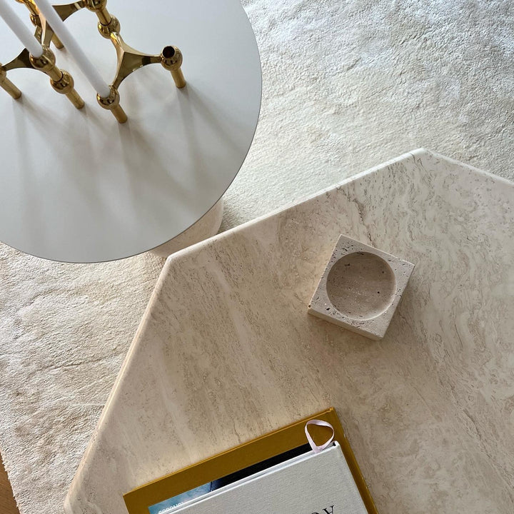 Travertine 'Block Bowl'