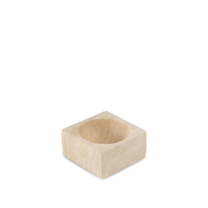 Travertine 'Block Bowl'