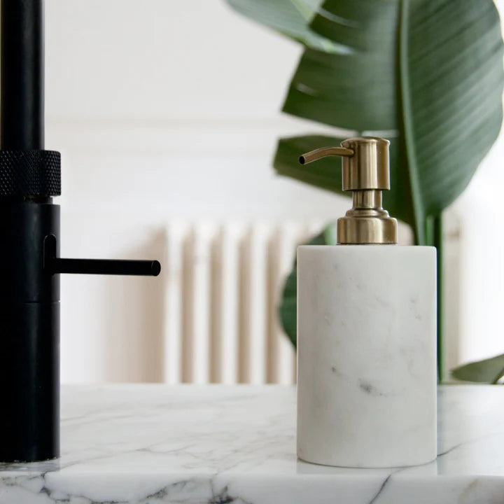 White Marble 'Soap Dispenser'