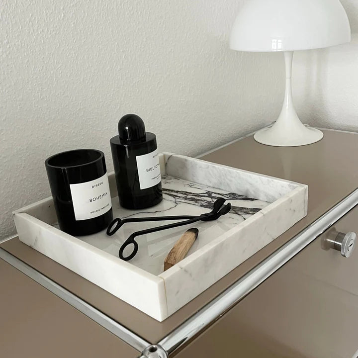 White Marble 'Square Tray'